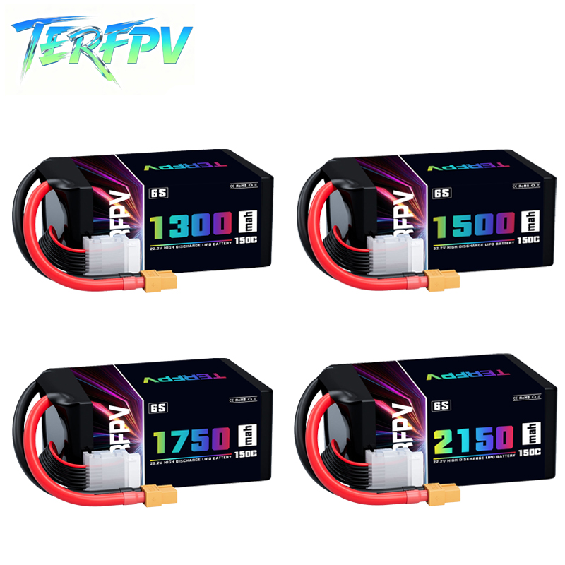 Drone Lipo Battery - TERFPV Lipo 배터리 6S 22.2V 1300/1500/1750./2150mAh