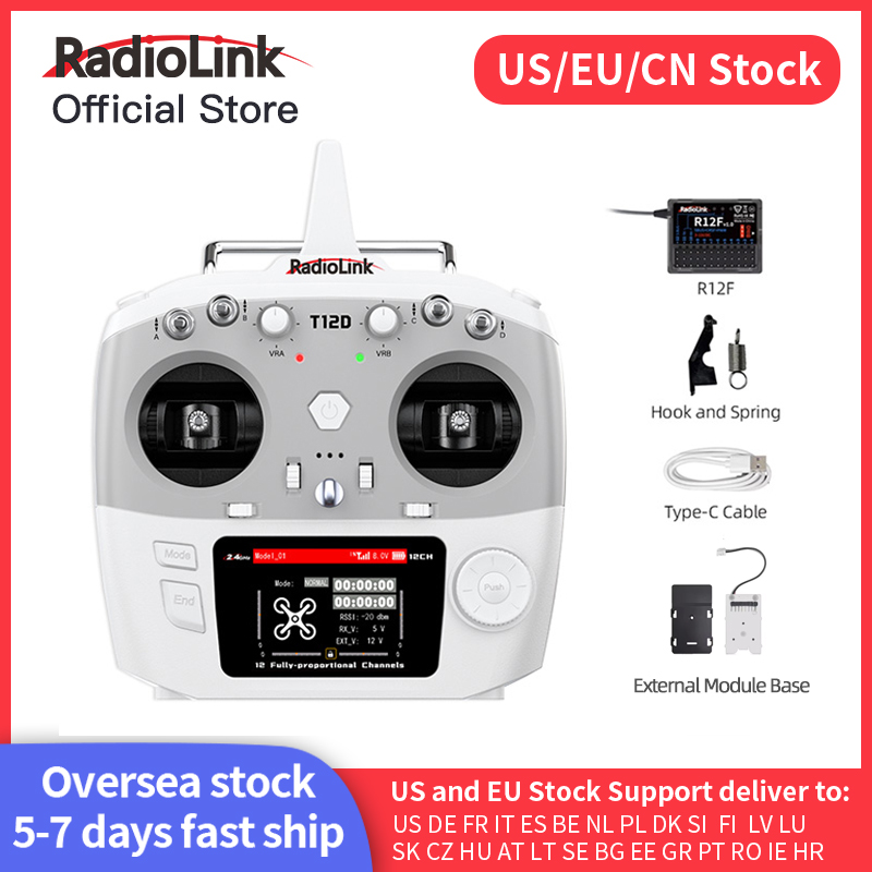 Drone Tech Rc - Radiolink T12D ELRS 12 채널 송신기,
