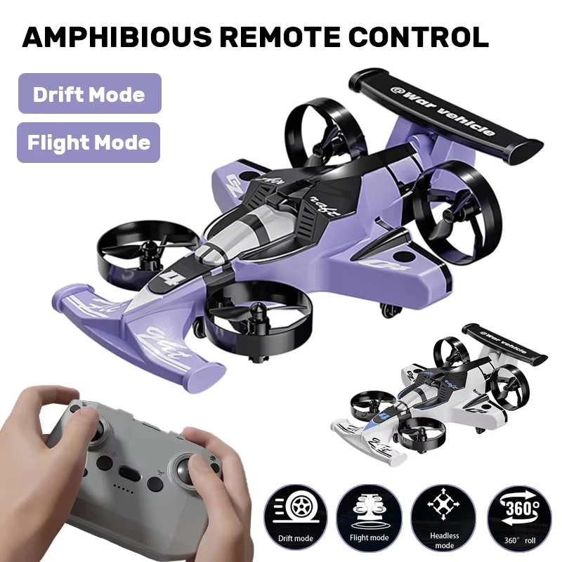 Rc Drone And Flying Car - 육공겸용 6채널 RC 드론 스턴트 쿼드콥터
