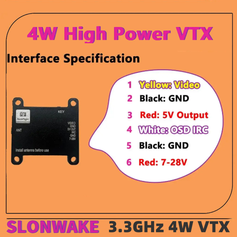 SLONWAKE FPV 3.3G 16채널 4000mW  - Drone Rc Remote Control 리뷰 및 가격