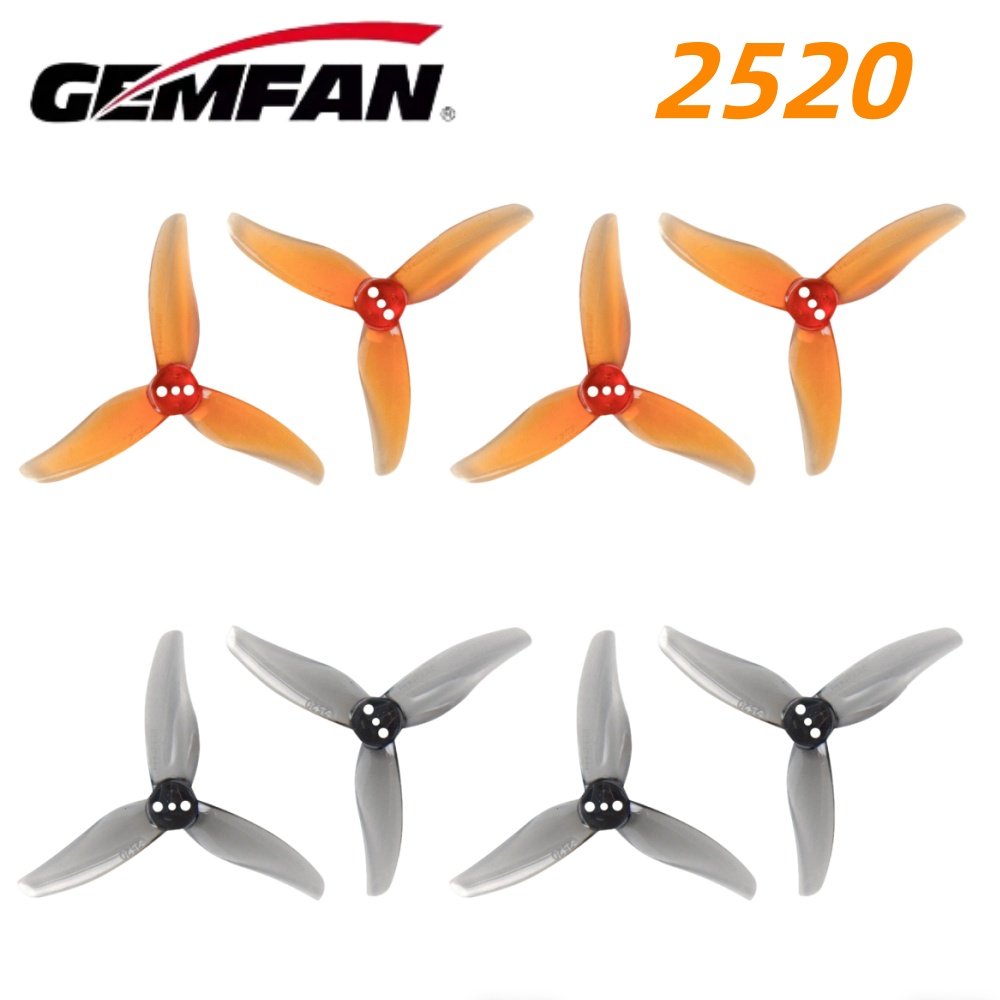 4쌍 Gemfan 허리케인 2520 2.5X2X3 3블 - Drone Tech Rc 리뷰 및 가격