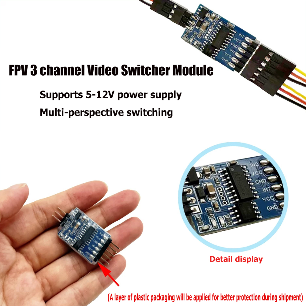 5.8G 3 채널 비디오 스위처 모듈 FPV 드론 UA - Drone Rc Accessories 리뷰 및 가격