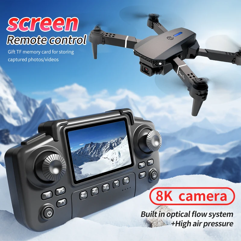 전문 E88 프로 드론 스크린 8K HD 카메라 WiF - Drone Rc Cable 리뷰 및 가격