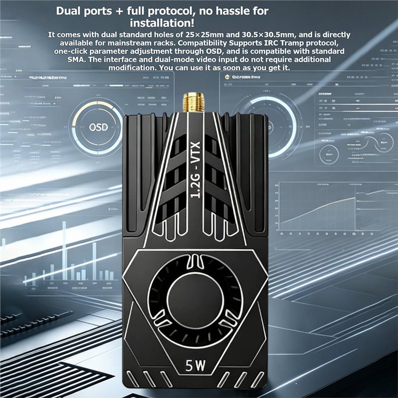 FPV 비디오 송신기용 VTX 1.2Ghz 5W 안테나 - Rc Transmitter Drone 리뷰 및 가격