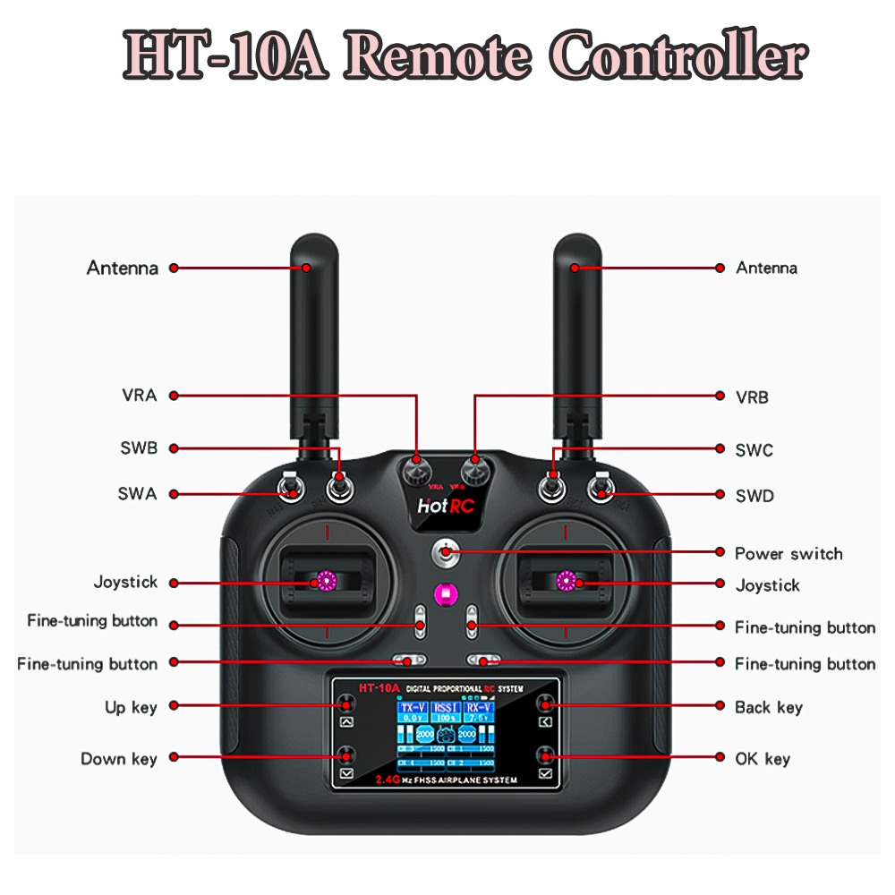 Hotrc Hot RC HT-10A HT10A 2.4G - Drone Rc Accessories 리뷰 및 가격