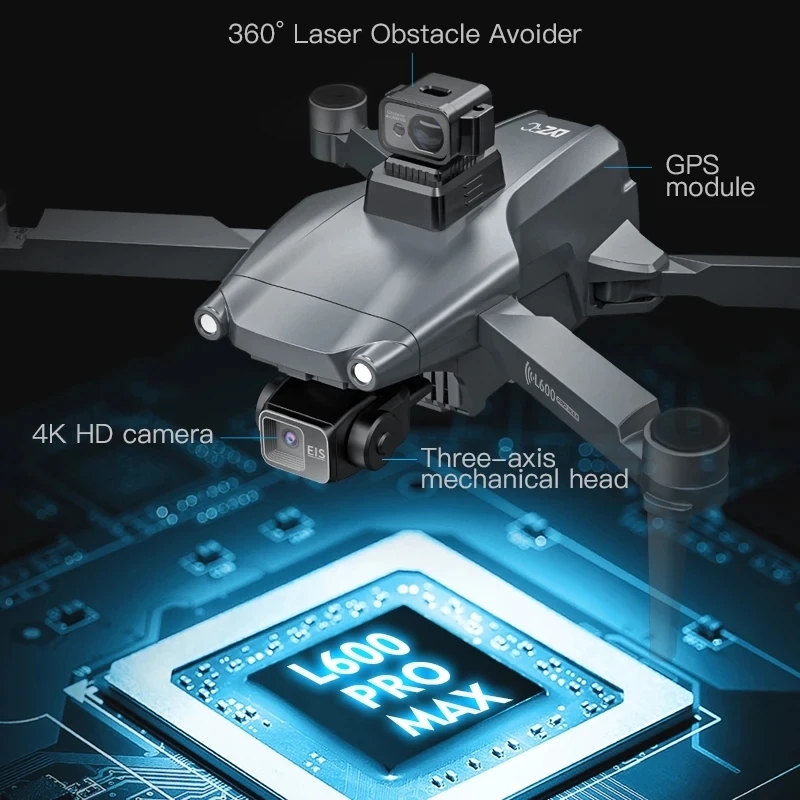 L600 PRO MAX GPS 드론 전문 4K 3축 P - Drone Z 리뷰 및 가격