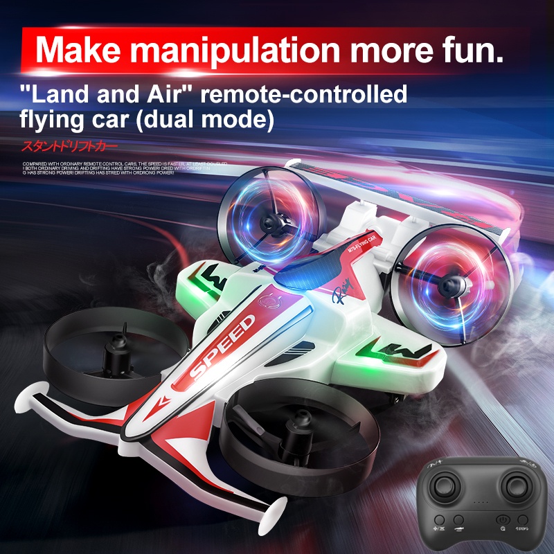 육지 공중 겸용 2in1 전동 무선 조종 비행 자동차  - Rc Drone And Flying Car 리뷰 및 가격