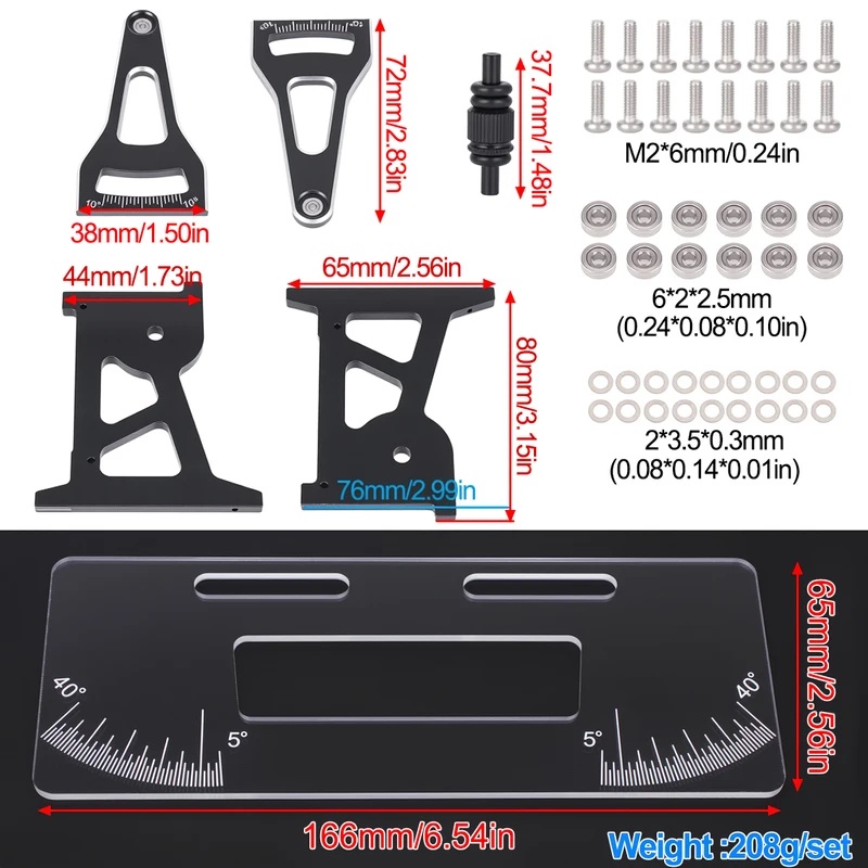CNC 알루미늄 RC 섀시 설정 시스템 1/24 LOS - Rc Drift Car Kit 리뷰 및 가격