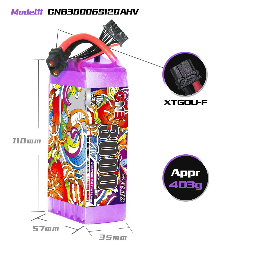GNB 리포 배터리 6S 22.8V 3000mAh 52 - Drone Lipo Battery 리뷰 및 가격