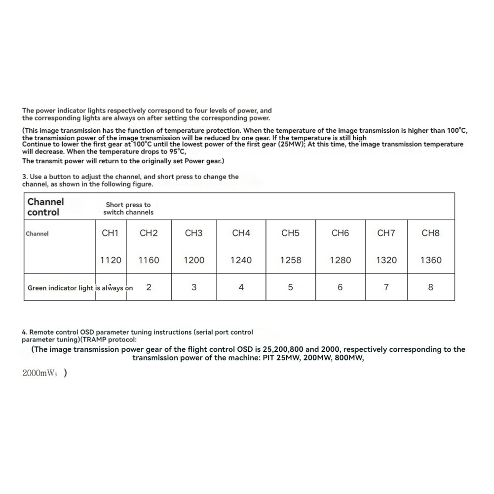 AS96-1.2G 2W VTX 8CH 2000Mw FP - Rc Transmitter Drone 리뷰 및 가격